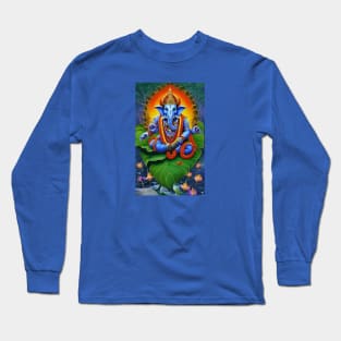 Ganesh lotus blossom Long Sleeve T-Shirt